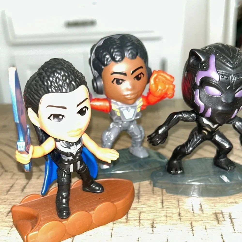 2022 Black Panther 🐆 Happy Meal 🥘 Toys 🧸 3 Superheroes